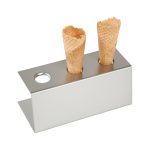 Suport 3 cornete inghetata, Hendi, inox, 200x95x(H)85 mm