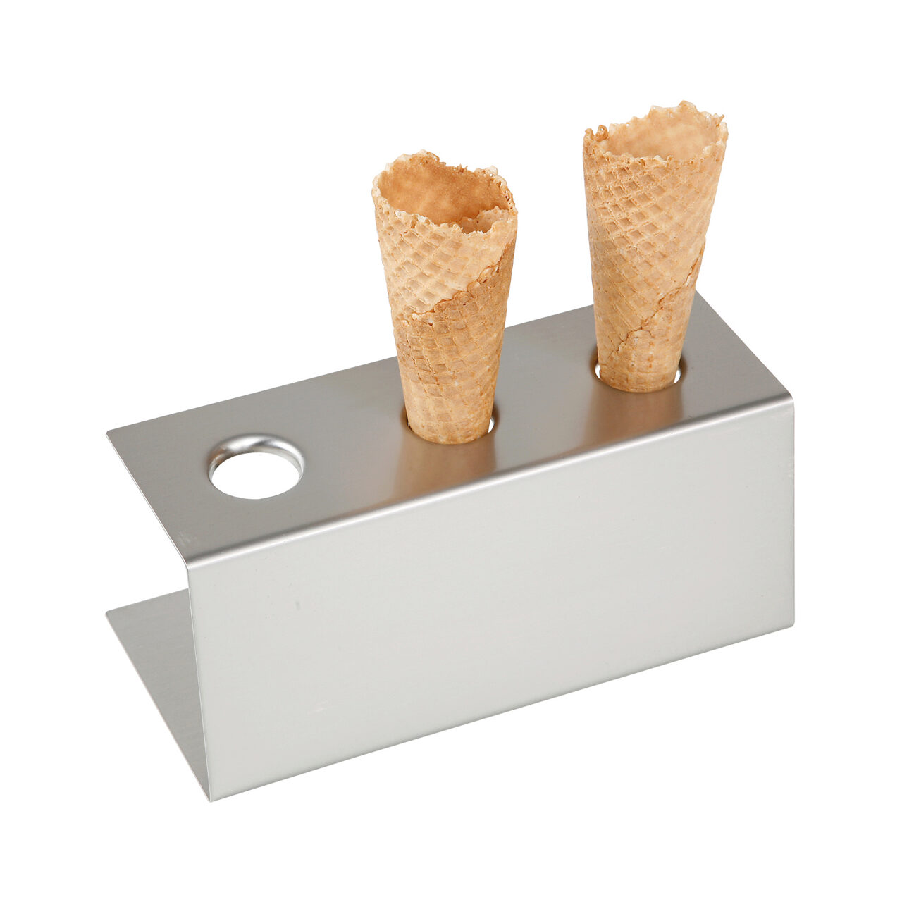 12591602_BIG.jpg Suport 3 cornete inghetata, Hendi, inox, 200x95x(H)85 mm - Image 1