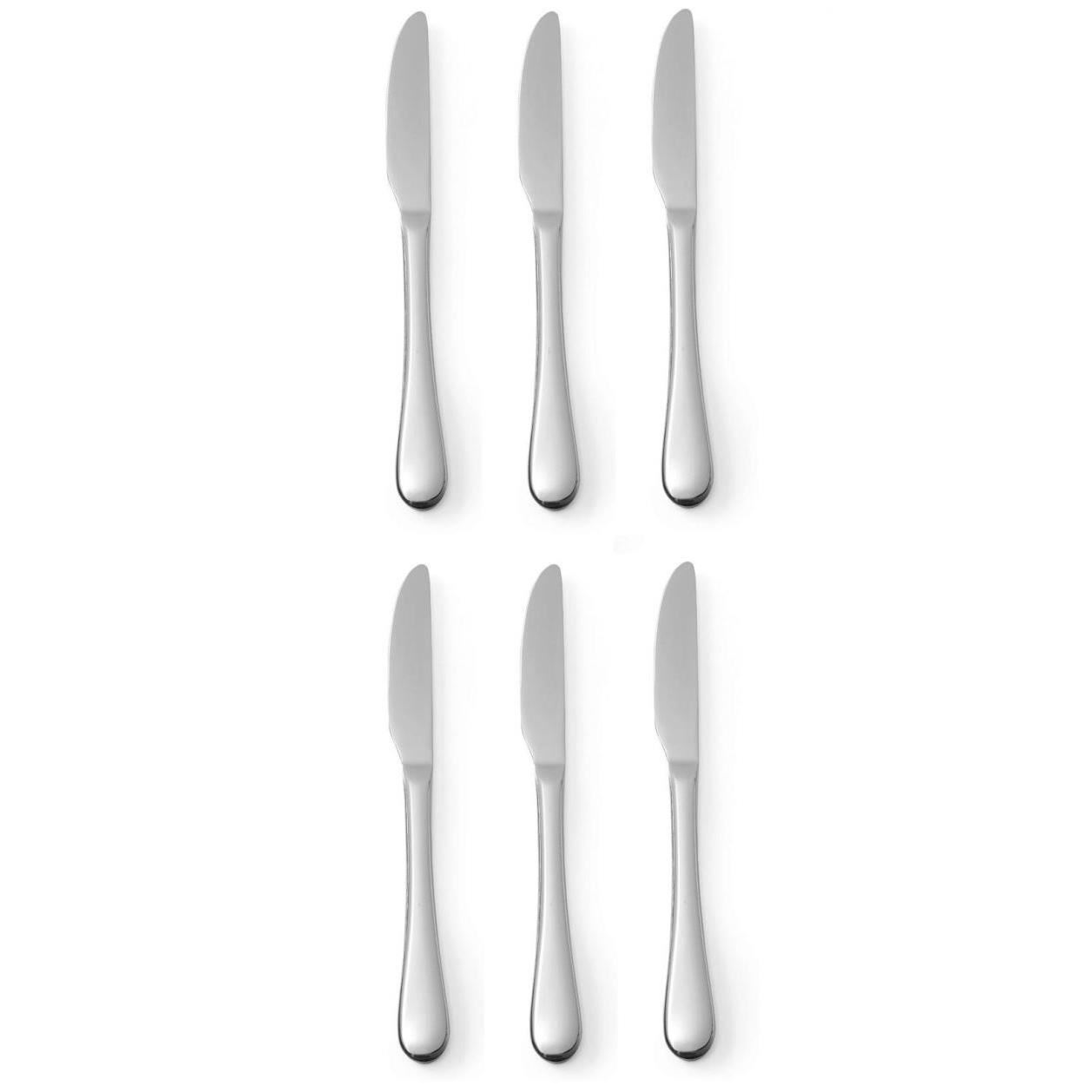 12591632_BIG.jpg Set 6 x cutite desert, inox, (L) 205 mm, finisaj oglinda, Hendi Profi Line - Image 1