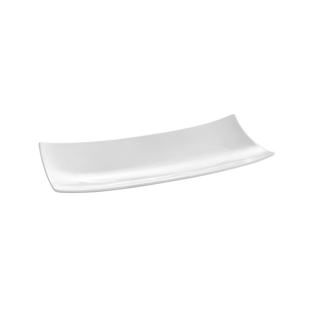 12591752_BIG.jpg Farfurie portelan alb termorezistent Bark, Hendi, 35.2x14.6x4 cm, forma dreptunghiulara - Image 1