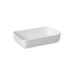 Vas Hendi rustic cuptor dreptunghiular 330x225x(H)70 mm, portelan
