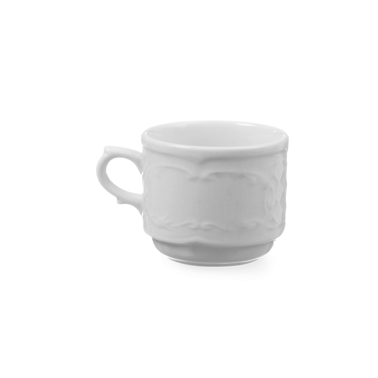 12591786_BIG.jpg Ceasca Hendi pentru cappuccino 250 ml, portelan, gama FLORA - Image 1