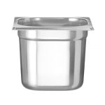 Tava Gastronorm GN 1/6 200 mm, 3.4 lt, inox 18/10, Hendi gama Profi Line, -40 gr. Celsius/ 300 gr. Celsius