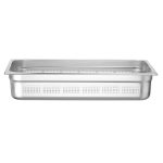 Tava Hendi perforata Gastronorm GN 1/1 100 mm 13.2 litri, gama Profi Line, otel inoxidabil
