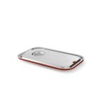 Capac Gastronorm cu banda siliconata GN 2/3 - gama Hendi, Kitchen Line, inox
