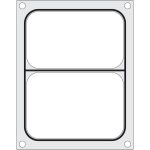 Matrita sigilare pentru un recipient cu doua compartimente 227x178 mm