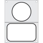 Matrita sigilare pentru un recipient cu un compartiment 178x113 mm + pentru un recipient de supa ø115 mm