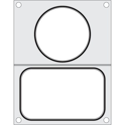 Matrita sigilare pentru un recipient cu un compartiment 178x113 mm + pentru un recipient de supa ø115 mm