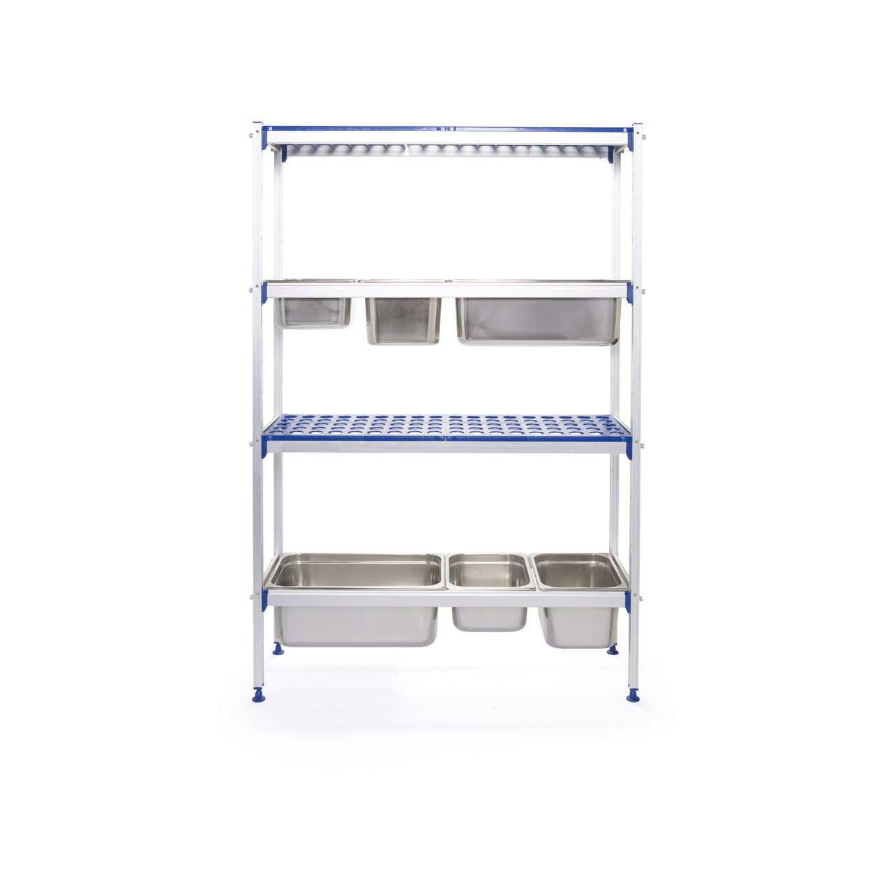 12592196_BIG.jpg Raft depozitare din aluminiu pentru tavi GN - Image 1