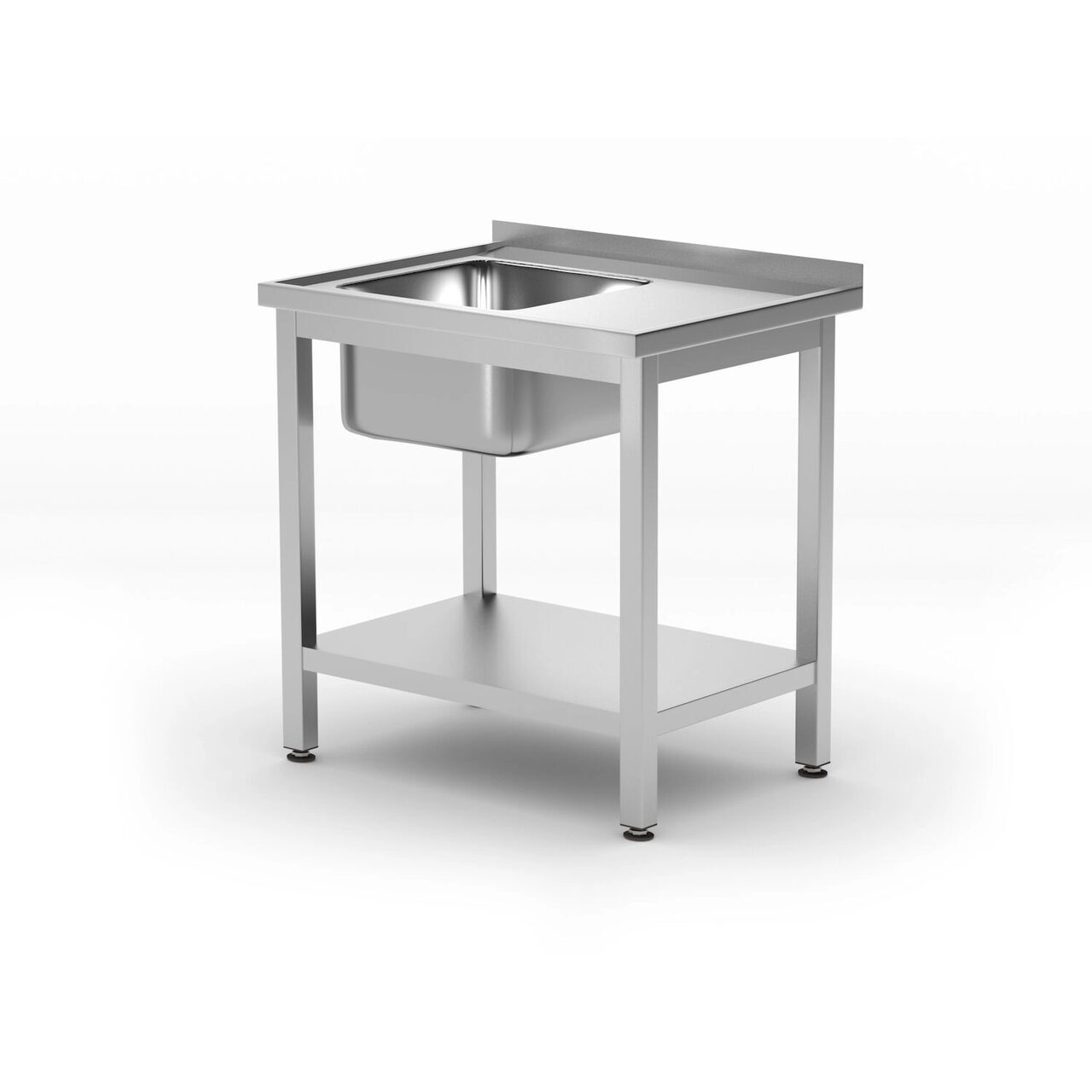 12592205_BIG.jpg Chiuveta cu polita,Hendi, Kitchen Line, partea stanga, 800x600x(H)850m - Image 1