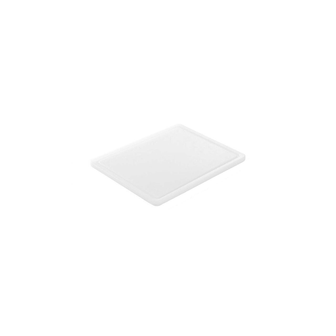12592329_BIG.jpg Tocator alb, 26.5x32.5x(H)1.2 cm - GN1/2, cu sant de scurgere, polietilena HDPE 500, respecta normele de igiena HACCP, Hendi - Image 1