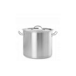 Oala medie cu capac, 14 Lit, 30 cm diametru x 20 cm inaltime, profesionala Buget Line Hendi