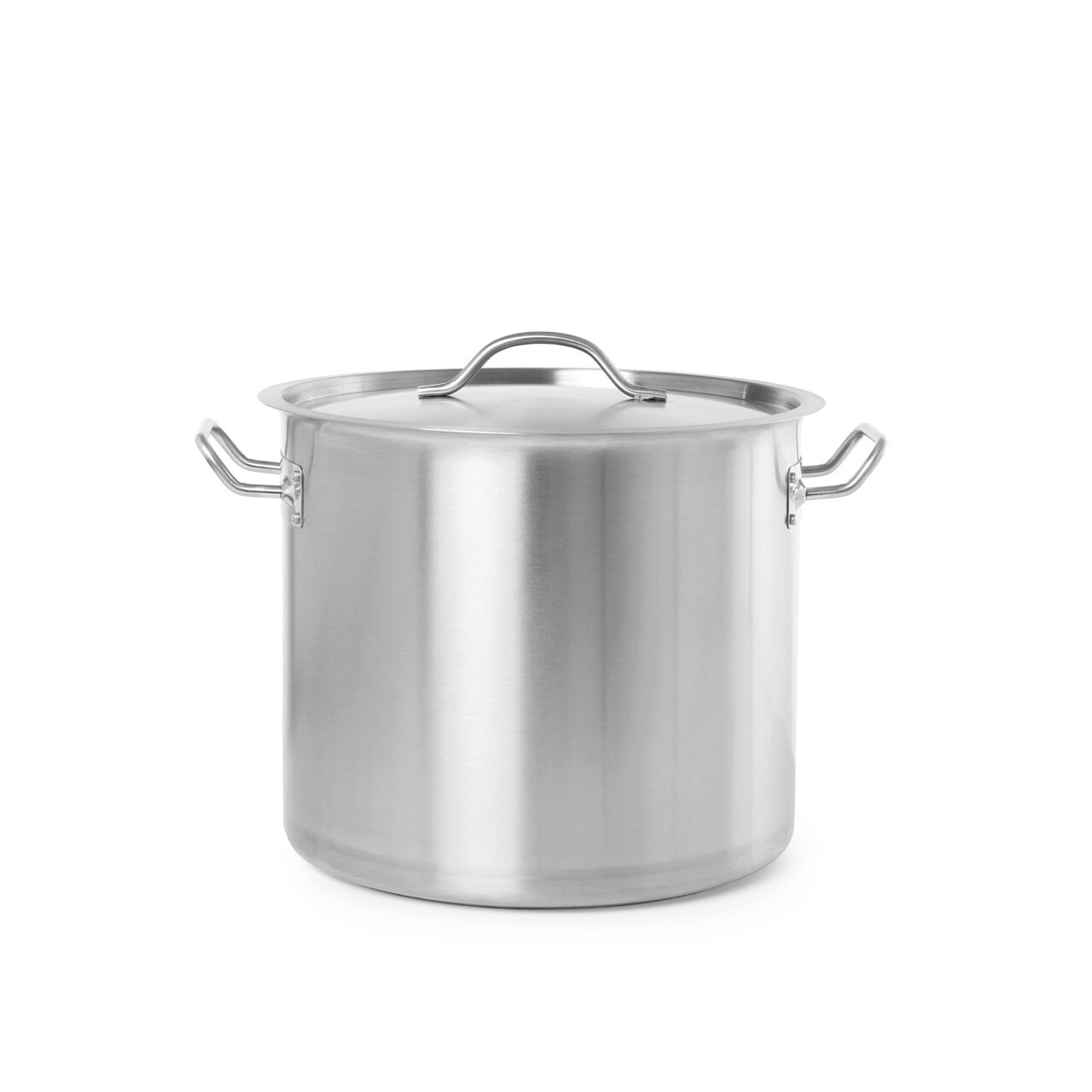 12592394_BIG.jpg Oala cu capac, 37 Lit , 36 cm diametru x 36 cm inaltime, inox, Hendi Budget Line, potrivita si pt uz profesional - Image 1