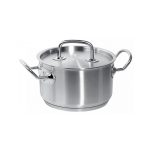 Oala cu capac, capacitate 3,5 Lit, 20 cm diametru x11,5 cm inaltime, Hendi Kitchen Line, din inox de cea mai buna calitate 18/0, grosime 0.7 mm, potrivita si pentru uz profesional