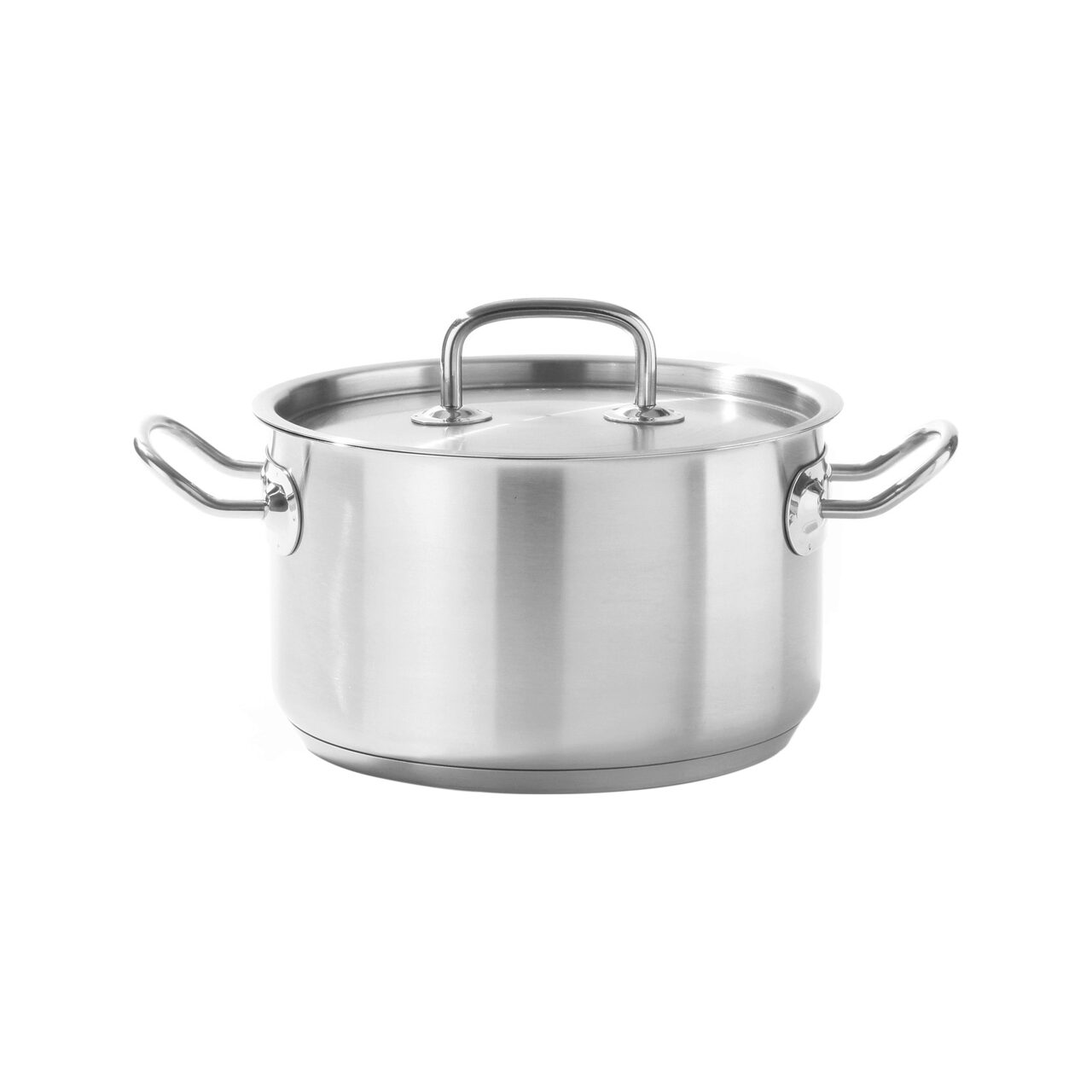 12592418_BIG.jpg Oala medie cu capac Hendi,6 Lit,24 cm diametru x13,5 cm inaltime, otel inoxidabil 18/0, inductie - Image 1