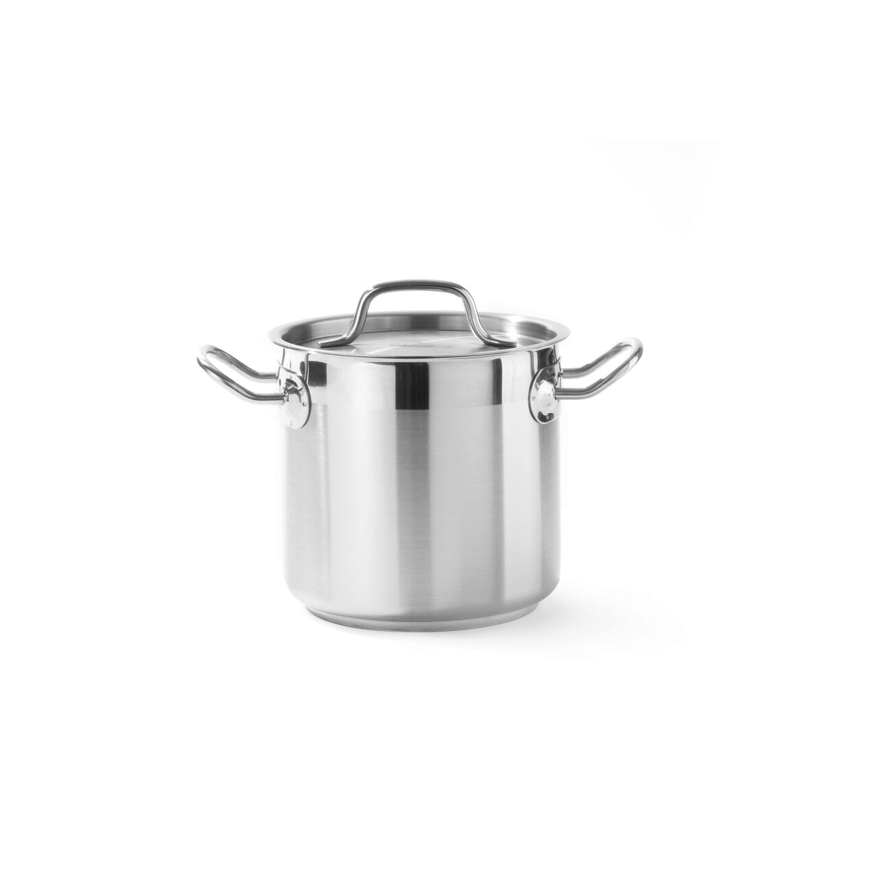 12592425_BIG.jpg Oala cu capac, 20 Lit, 32 cm diametru x 27 cm inaltime, inox, gama Hendi Kitchen Line, potrivita si pentru uz profesional - Image 1