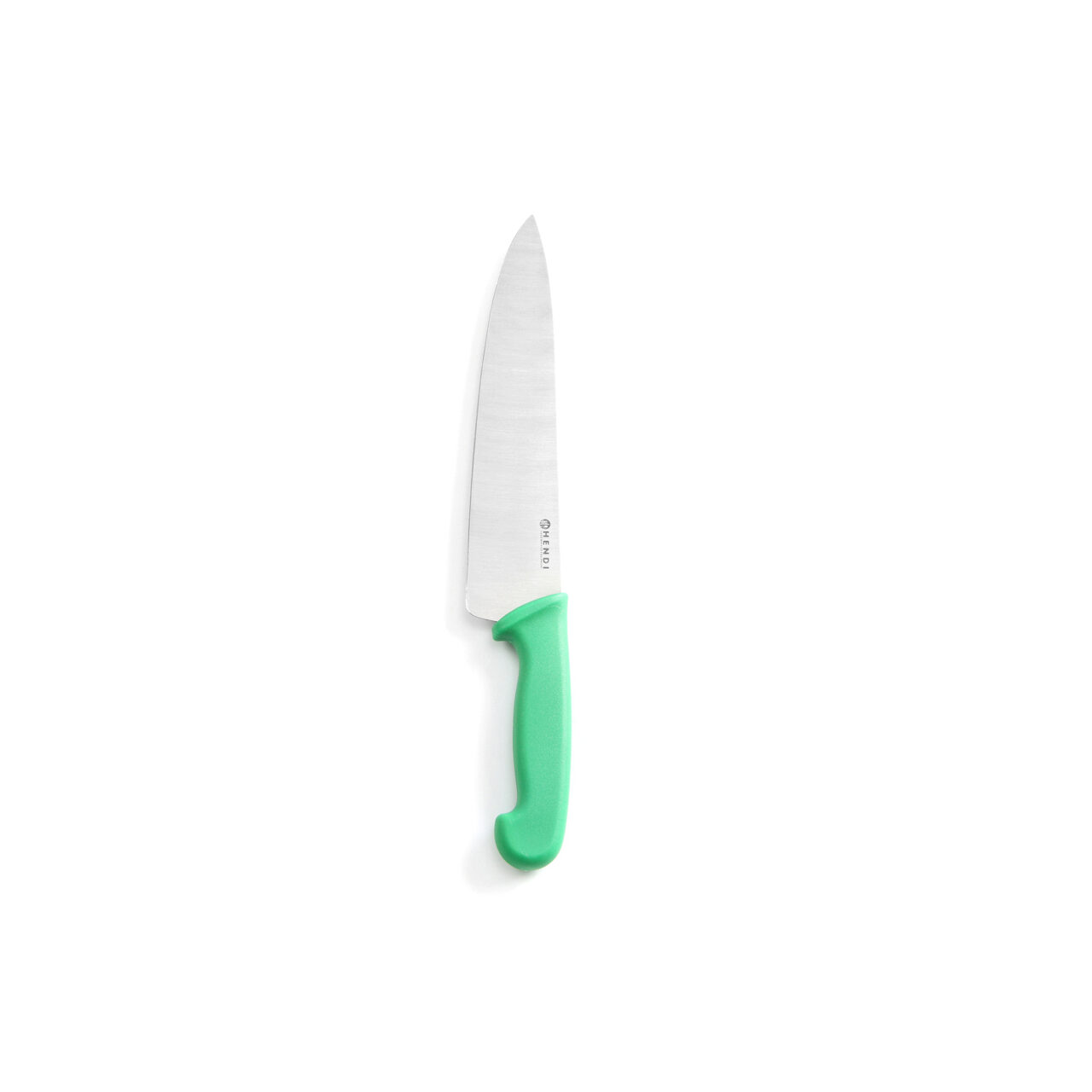 12592491_BIG.jpg Cutitul bucatarului, certificat igiena HACCP, lama inox 24 cm, lungime totata cutit 38,5 mm, maner verde - Image 1