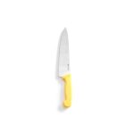 Cutitul bucatarului, 24/38.5 cm, lama inox grosime 2.5 mm, maner galben, respecta normele de igiena HACCP, Hendi, potrivit si pentru uz profesional