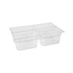 Tava Hendi Gastronorm GN 1/4 150 mm 4 lt - policarbonat transparent