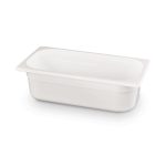 Tava profesionala Gastronorm 1/3 policarbonat alb, 4 litri, 100 mm inaltime, Hendi