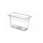 Tava Hendi Gastronorm GN 1/4 100 mm 2.8 lt, TRITAN free BPA, rezistenta la temperatura -40 gr. Celsius/ 90 gr. Celsius