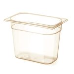 Tava gastronorm GN 1/4 din policarbonat, Hendi, 1.7 litri, 265x162x65(h)mm, BPA free, rezistenta la temperaturi -40 pana la 150 C, rezistenta mare la impact
