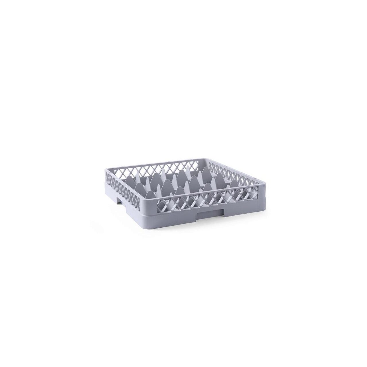 12592728_BIG.jpg Cos universal pentru masina de spalat vase, polietilena Hendi, Gri 500x500x(H)104 mm - Image 1