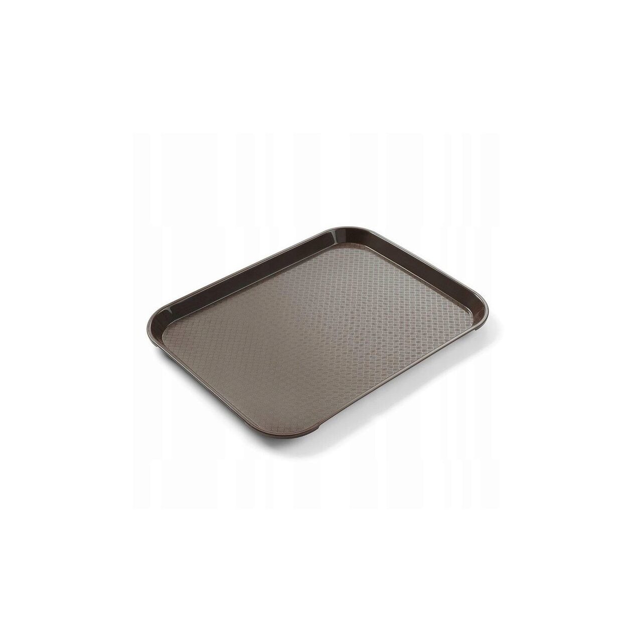 12592767_BIG.jpg Tava servire fast food maro din polipropilena Hendi 265x345x(h)20 mm - Image 1