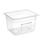 Tava Gastronorm GN1/2, 325x265x(H150 mm, 9.5 lt, polipropilena, cu marcaj HACCP, Hendi