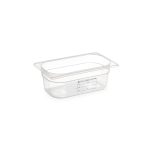 Tava gastronorm Gastronorm 1/4, 265x162x(H) 150 mm, 4 litri cu marcaj HACCP, polipropilena, Hendi