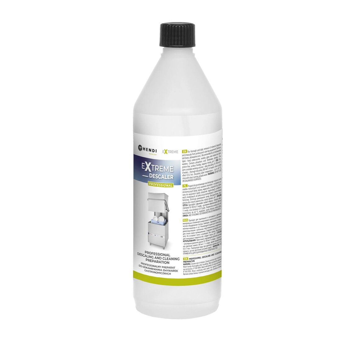 12592925_BIG.jpg Solutie profesionala pentru detartrare si curatare masini de spalat vase si echipamente catering Hendi 1 L - Image 1