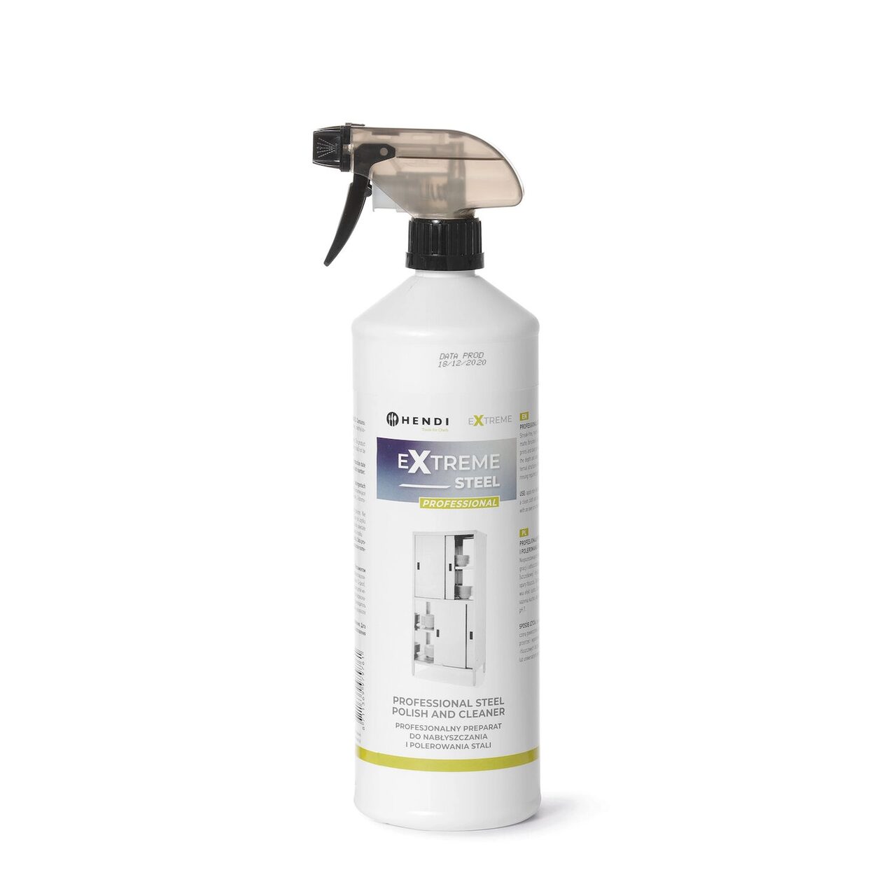 12592968_BIG.jpg Detergent profesional Hendi, ideal pentru articolele din otel inoxidabil, 1 lt - Image 1