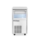 Masina cuburi de gheata, Master Frost & Hendi, otel inoxidabil, 28 kg/24 h, cub forma tip glont / 18 gr, 230 V/385 W, 400x460x(H)670 mm