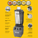 Blender de bucătărie Expeditor™ HBF510S-CE cu vas din oțel inoxidabil de 1,8 l, Hamilton Beach Commercial - Image 10