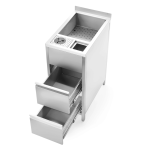 Modul auxiliar Boston Caddy pentru spălare și depozitare, cu bazin de gheață, 400×650×(H)900 mm Barmatic - Image 10