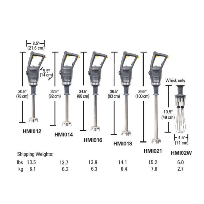 Blender cu imersie HMI021-CE BigRig™ 1000x216 mm, Hamilton Beach Commercial - Image 22