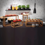 Bază de bufet Madeira din lemn pentru tăvi GN 1/3, Fine Dine - Image 6