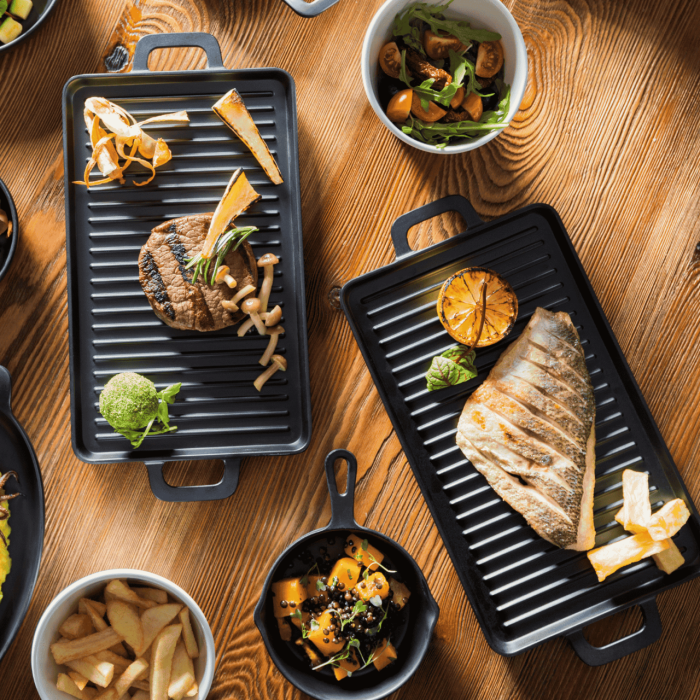 Vas servire in forma de grill, 320x162x(H)20 mm, melamina, Hendi Little Chef - Image 5