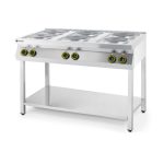 Masina de gatit Kitchen Line, 6 arzatoare electrice Hendi, 15.6W, dimensiune 1200x700x(H)900mm