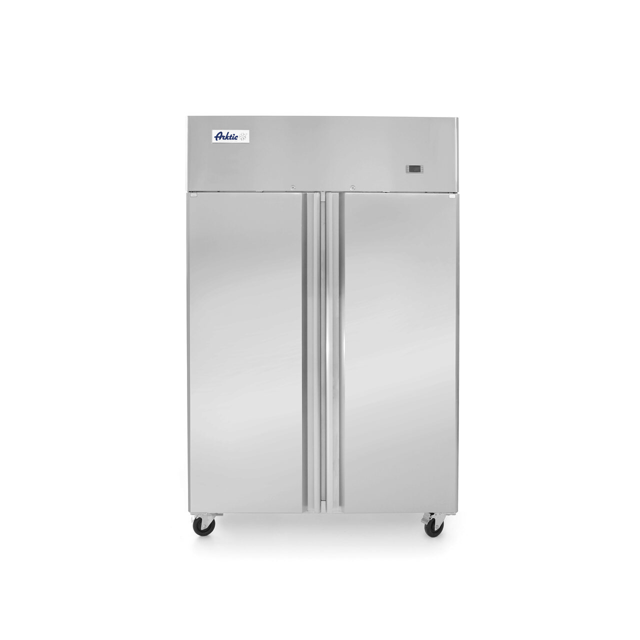 12666143_BIG.jpg Frigider profesional Hendi Profi Line cu 2 usi 900 L 1200x740x(H)1950 mm otel inoxidabil -2?/8?C 400 W 6 rafturi 525x530mm incluse, Clasa energetica C - Image 1