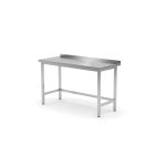 Masa de lucru cu rebord si fixare in perete,Hendi,adancime 700mm, pregatita pentru asamblare, Kitchen Line, 1000x700x(H)850mm.
