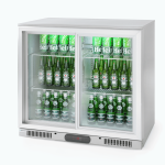 Vitrina frigorifica pentru bar Candour de 198 l cu usa dubla, otel inoxidabil, Barmatic - Image 11
