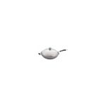 Tigaie Wok profesionala, cu capac, 360x inaltime 180 mm, inox, Hendi, potrivit si pt inductie - Image 4