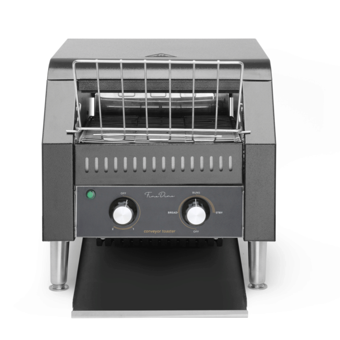 Toaster/prajitor de paine tip tunel dublu, Fine Dine, negru, 230V/2240W - Image 11