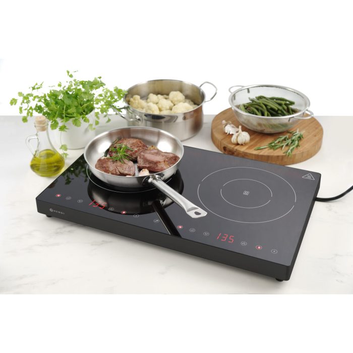 Plita dubla cu inductie Black Line, 3500W, 608x370x(H)61mm - Image 4