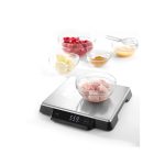 Cantar de bucatarie, inox, 15kg cu precizie de ±1g, 266x269x(H)34mm - Image 2