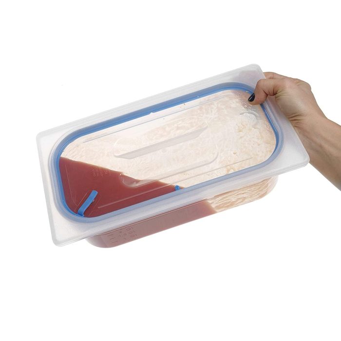 Capac Hendi, Gastronorm etans GN 1/3, cu garnitura silicon, Polipropilena, Transparent - Image 2