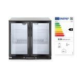 Vitrina frigorifica pentru bar, 198L, 2 usi batante, iluminat LED, 900x500x(H)900mm - Image 5