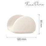 Suport pentru servetele Fine Dine, Crema/Perla - Image 6