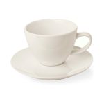Ceașcă elegantă cu farfurioară pentru espresso , Fine Dine, Crema 70 ml - Image 13